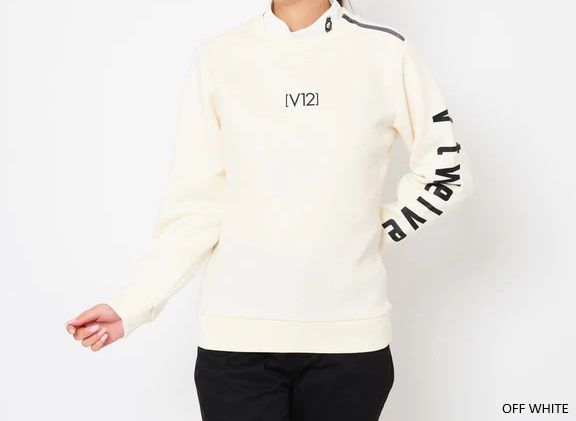V12 - SZIP CREW | トレーナー | オフホワイト | レディース