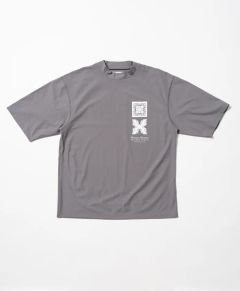 サーフモックネック S/S(Nalu＆Turf) | モックネックシャツ | グレー | メンズ | ゴルフウェア