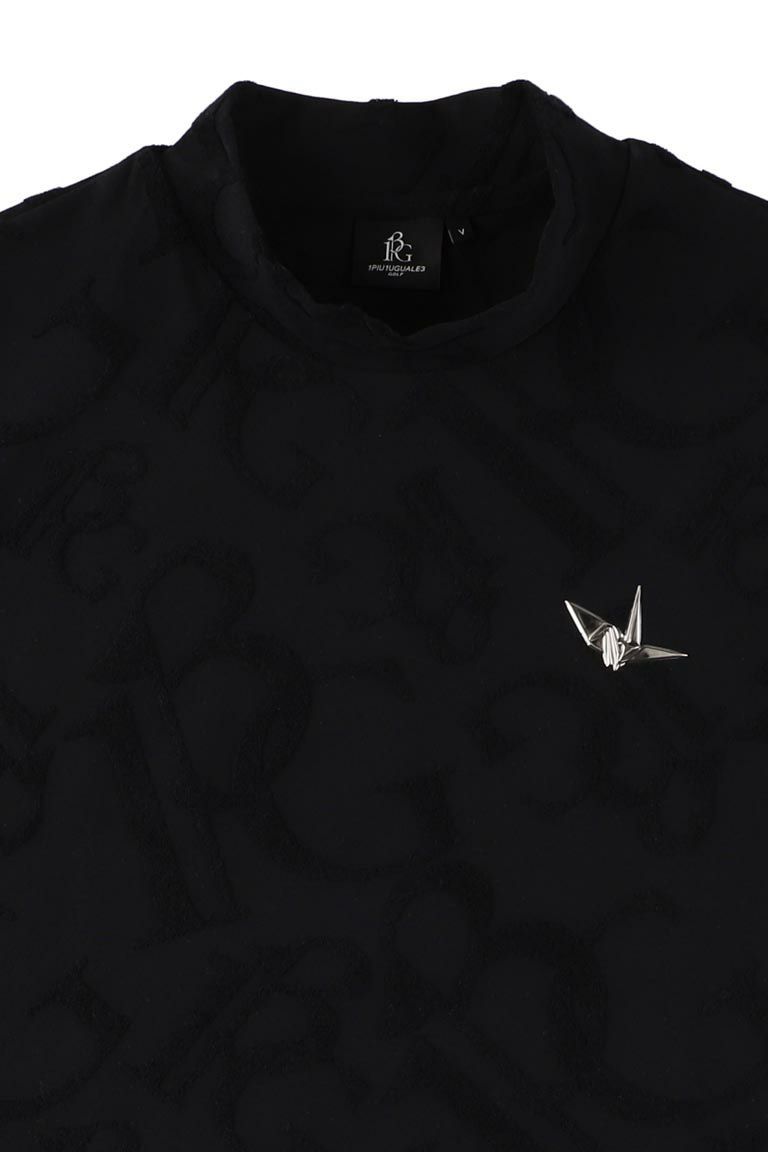 【2026年SS予約商品】113G PILE MOCK［BLACK］| モックネックシャツ | ブラック | メンズ | ゴルフウェア