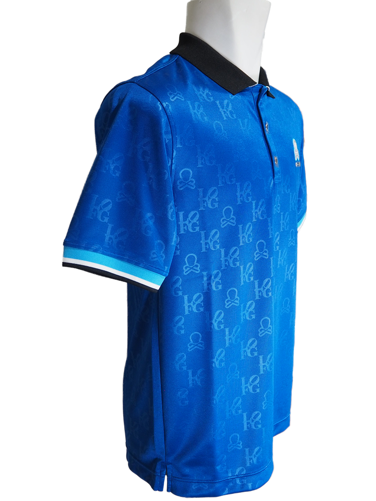 Ever Monogram Embossed Polo | ポロシャツ | ブルー | メンズ | ゴルフウェア
