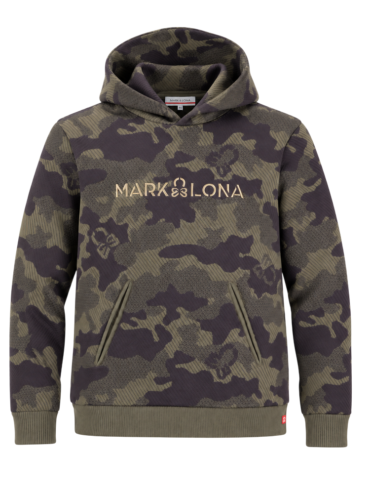Mercury Camo Jacquard Knit Hoodie | セーター | フーディ | カーキ | メンズ | ゴルフウェア