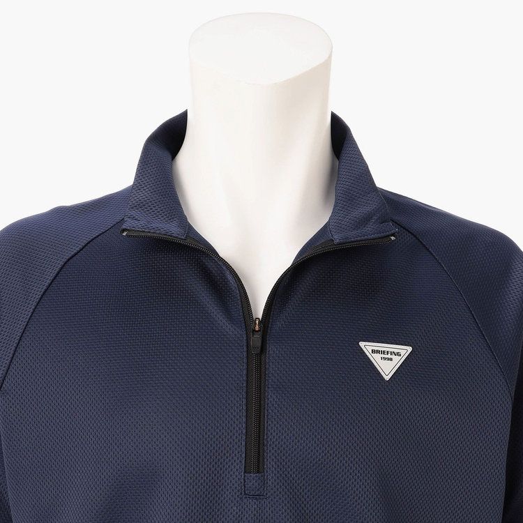 REF MEN'S HEM LOGO LS HALFZIP（リラックスフィット） | ネイビー | メンズ | ゴルフウェア