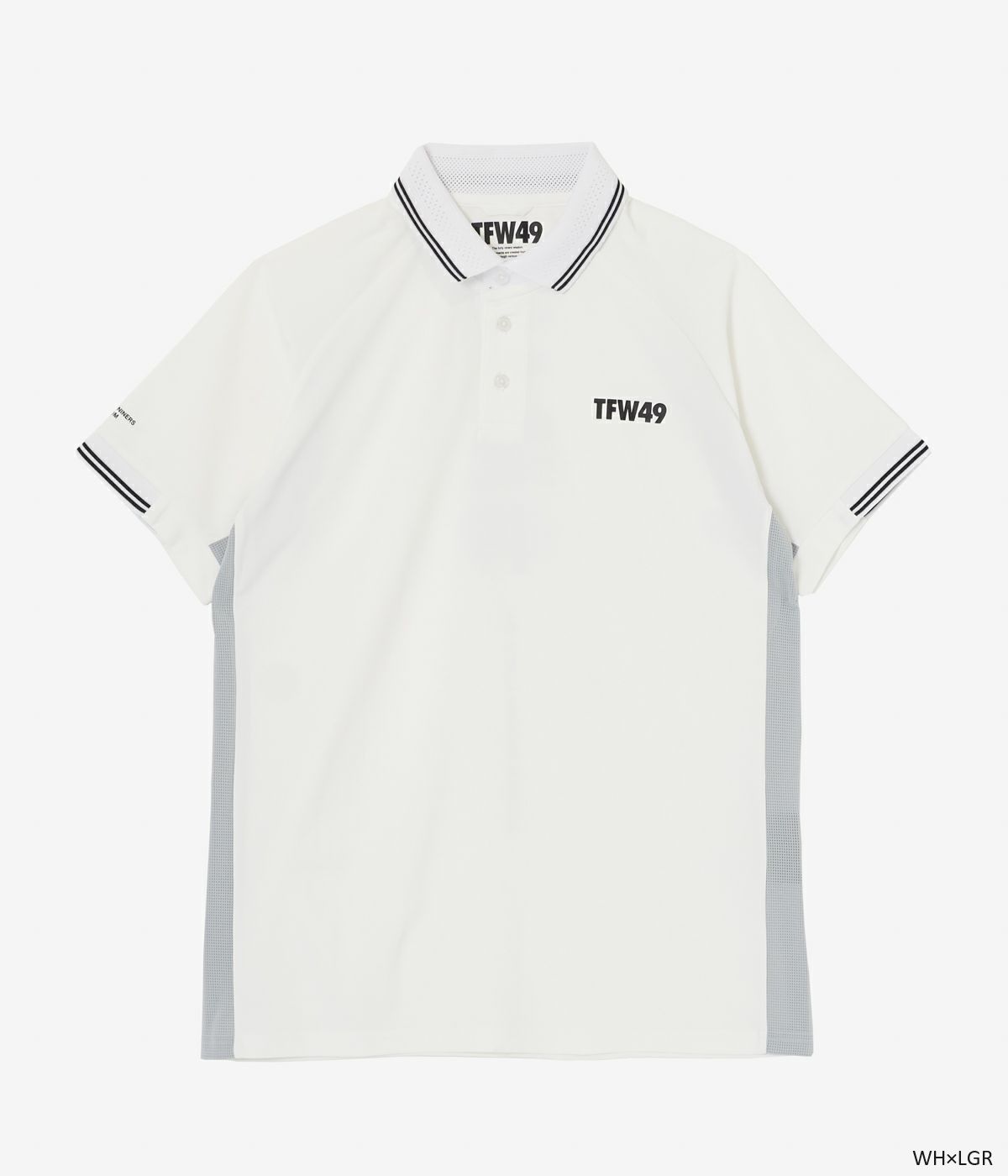 TFW49 - LINE SLEEVE POLO | ポロシャツ | ホワイト×ライトグレー 