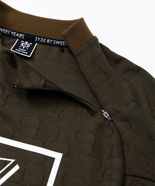 SYG JQ INTERLOCK L/S SHIRTS | モックネックTシャツ | カーキ | メンズ | ゴルフウェア