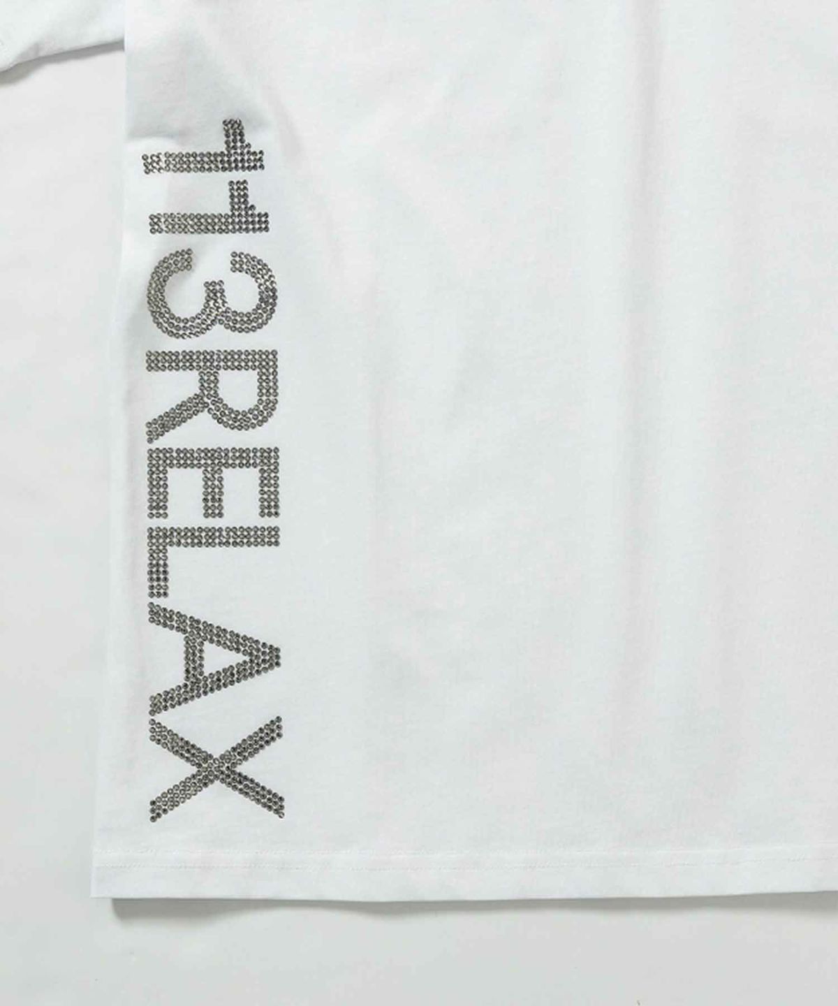 ラインストーンサイドロゴ半袖Tシャツ | Tシャツ | ホワイト | メンズ