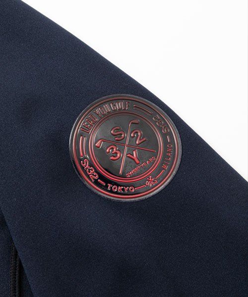 SYG-23A12MI | ハイネック | モックネック | Tシャツ | ネイビー | ゴルフウェア