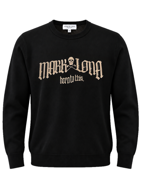 Fraktur Shimmer Crewneck Knit | セーター | ブラック | メンズ | ゴルフウェア