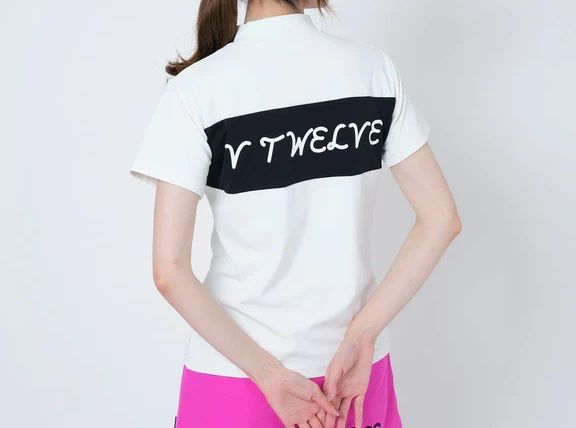 NAME MOCK | モックネックシャツ | ホワイト | レディース | ゴルフウェア