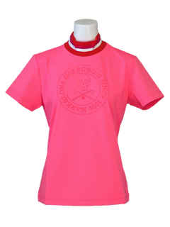 Polla Mock Tee | モックネックシャツ | ピンク | レディース | ゴルフウェア