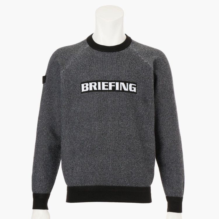MEN’S BIRDS EYE LOGO CREWNECK KNIT | ニット | ブラック | メンズ | ゴルフウェア