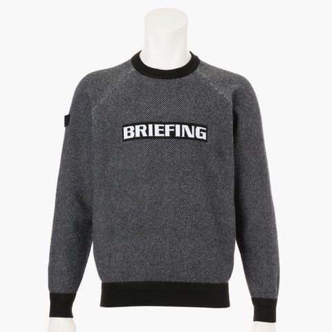 MEN’S BIRDS EYE LOGO CREWNECK KNIT | ニット | ブラック | メンズ | ゴルフウェア
