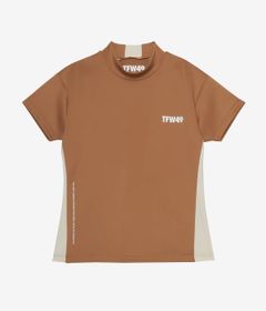SHORT SLEEVE MOCK NECK | モックネックシャツ | ベージュ | レディース | ゴルフウェア