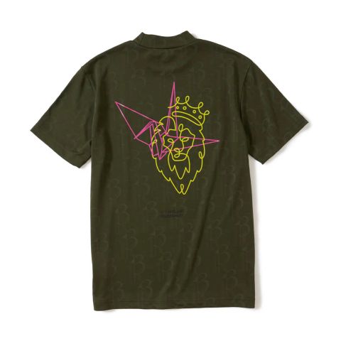 V12113 DUAL MOCK | モックネックTシャツ | カーキ| メンズ | ゴルフウェア