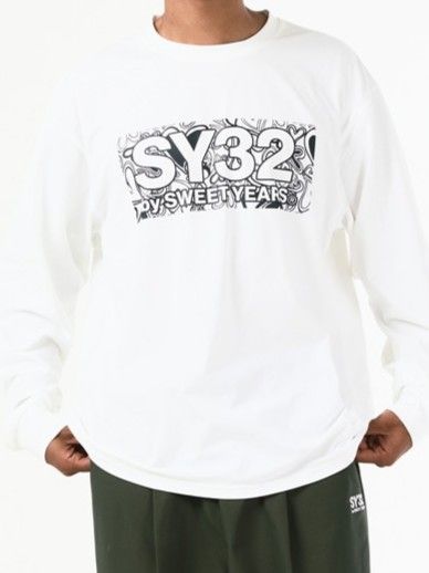 HEART PATTERN BOX LOGO L/S TEE | Tシャツ | ホワイト | メンズ | ゴルフウェア
