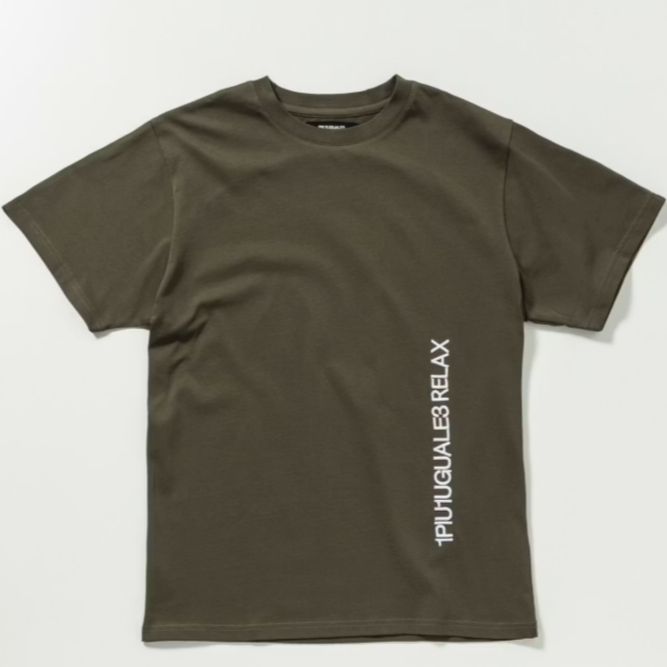 バーチカルエンブロイディー半袖Tシャツ | Tシャツ | カーキ | メンズ