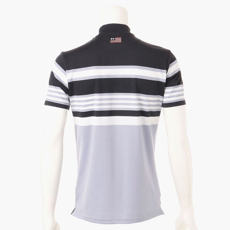 MENS MARINE STRIPE HIGH NECK | ハイネックTシャツ | ネイビー | メンズ | ゴルフウェア
