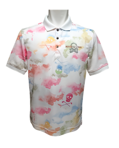 【木村拓哉さん着用】Pulse Camo Polo | ポロシャツ | ホワイト | メンズ | ゴルフウェア