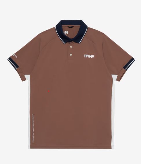 LINE SLEEVE POLO | ポロシャツ | ブラウン | メンズ | ゴルフウェア