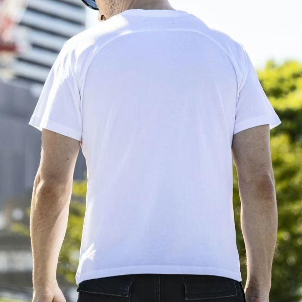 バーチカルエンブロイディー半袖Tシャツ | Tシャツ | ホワイト | メンズ