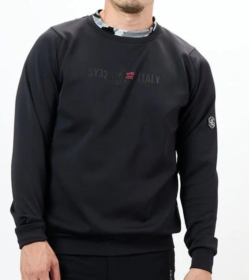 BACK CAMO JACQUARD MOCK | モックネック | Tシャツ | ブラック×ホワイト | メンズ | ゴルフウェア