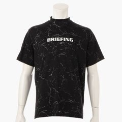 MENS TIE DYE HIGH NECK RELAXED FIT | メンズ タイダイ ハイネック リラックスフィット | モックネック Tシャツ ゴルフウェア | BLACK ブラック