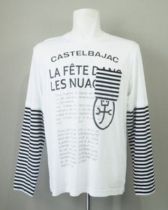 フェイクレイヤード 長袖Tシャツ | ホワイト | メンズ | ゴルフウェア