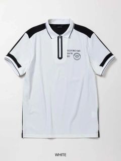 DRY TRICOT MESH ZIP UP POLO | ポロシャツ | ホワイト | メンズ | ゴルフウェア