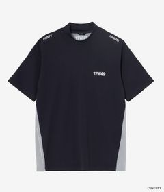RELAX MOCK NECK T | モックネックシャツ | チャコール×グレー | メンズ | ゴルフウェア