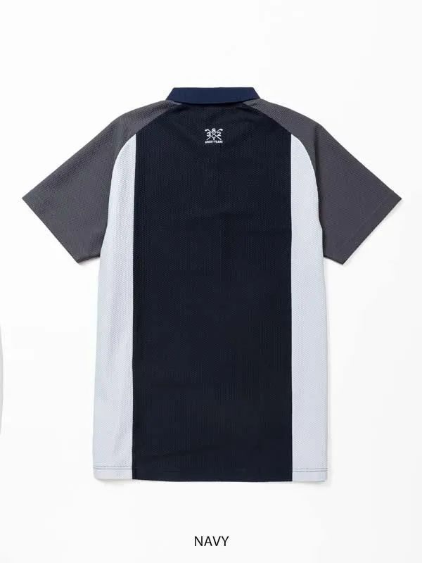 3D-FACE PANEL POLO | ポロシャツ  | ネイビー | メンズ | ゴルフウェア