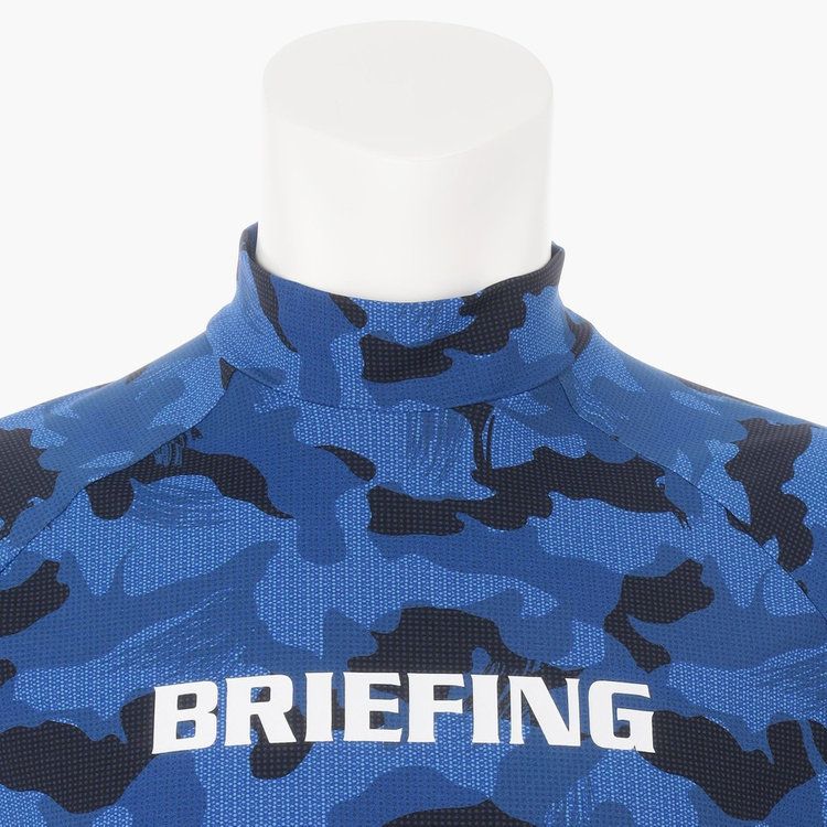 MENS CAMOUFLAGE MOCK NECK RELAXED FIT | モックネックTシャツ | ネイビー | メンズ | ゴルフウェア