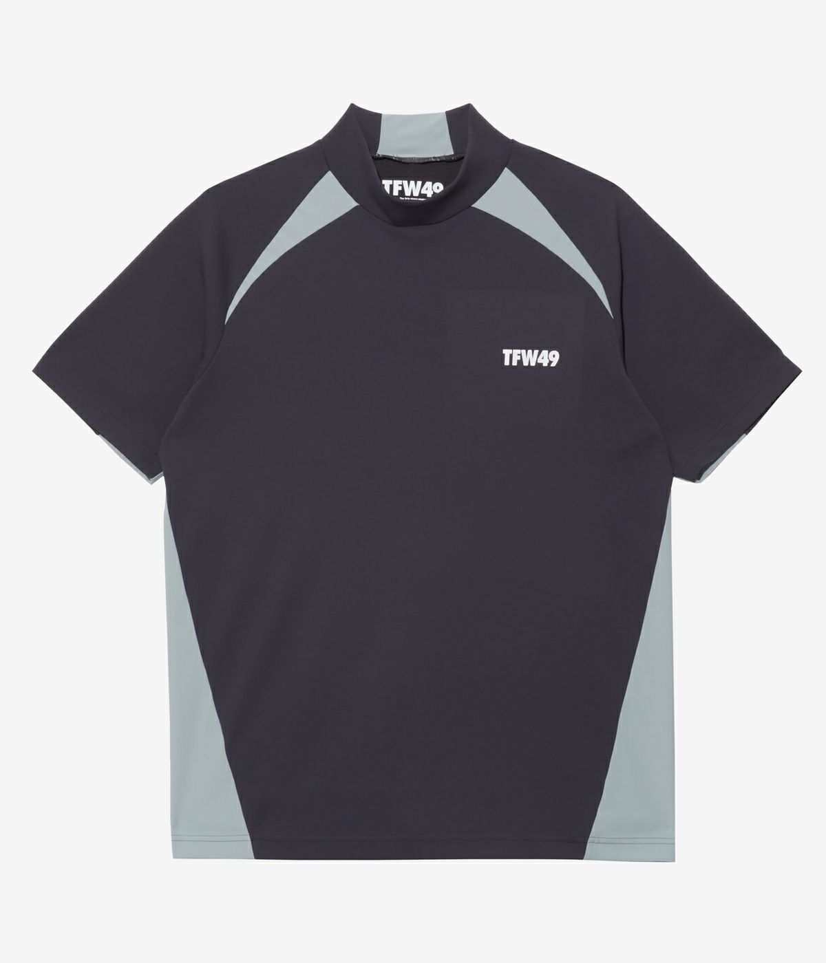 SIDE PANEL SHORT SLEEVE MOCKNECK | ポロシャツ | チャコール | メンズ | ゴルフウェア