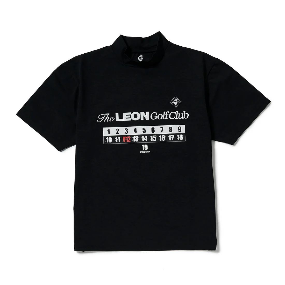 LEON GC set B | ポロシャツ×モックネック  2枚セット| ホワイト×ブラック | メンズ | ゴルフウェア