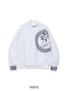 CIRCLE GRAPHIC L/S MOCK SHIRTS | モックネックシャツ | ホワイト | レディース | ゴルフウェア