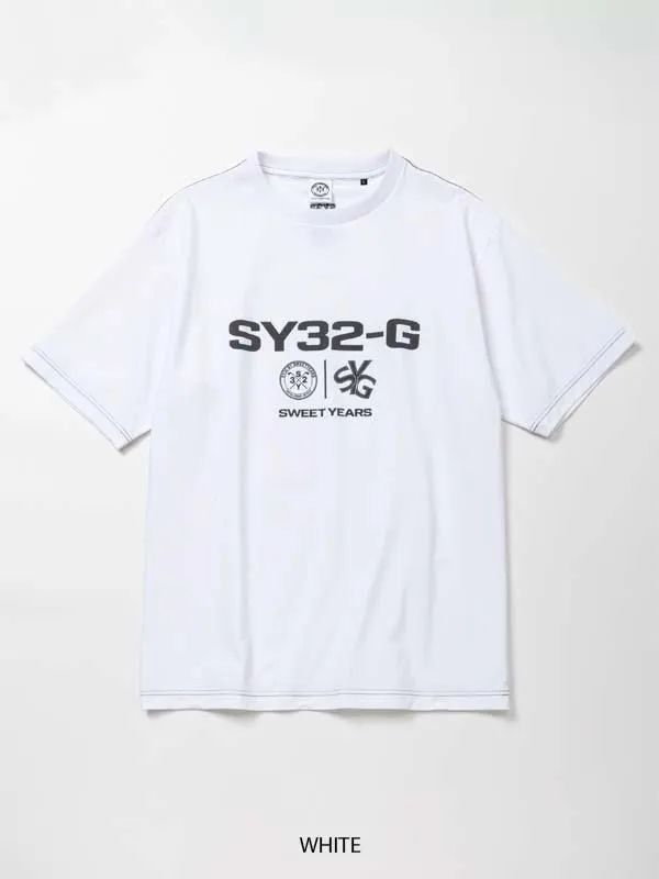 SY32-G MOCK TEE | モックネック Tシャツ | ホワイト | メンズ | ゴルフウェア