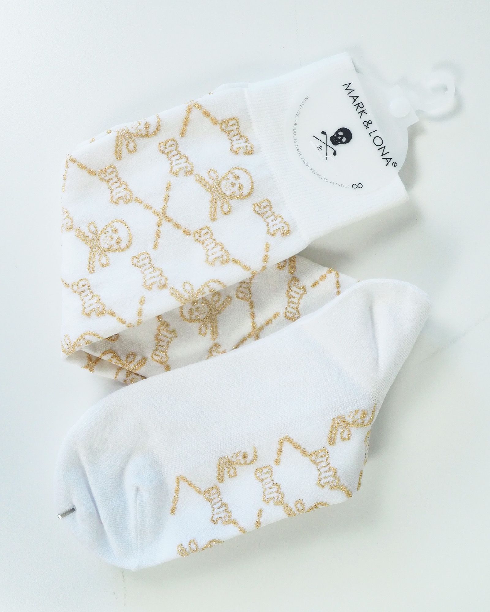 Ruler Spark Knee Socks | ルーラースパーク ニーソックス | レディース ゴルフウェア | WHITE ホワイト
