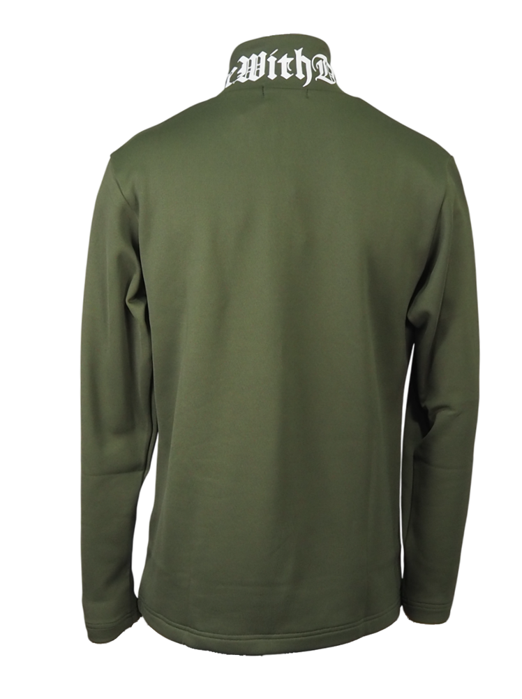 KARUISHIジップモック | ハーフジップ | カーキ | メンズ | ゴルフウェア