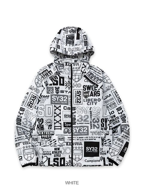 PRINT WINDBREAKER | ウィンドブレーカー | ホワイト | メンズ |  ゴルフウェア