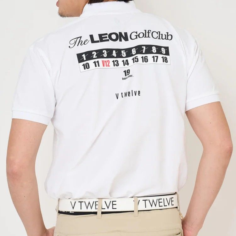 LEON GC set B | ポロシャツ×モックネック  2枚セット| ホワイト×ブラック | メンズ | ゴルフウェア