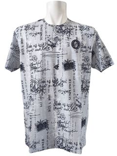 パリプリント柄Tシャツ | グレー | メンズ