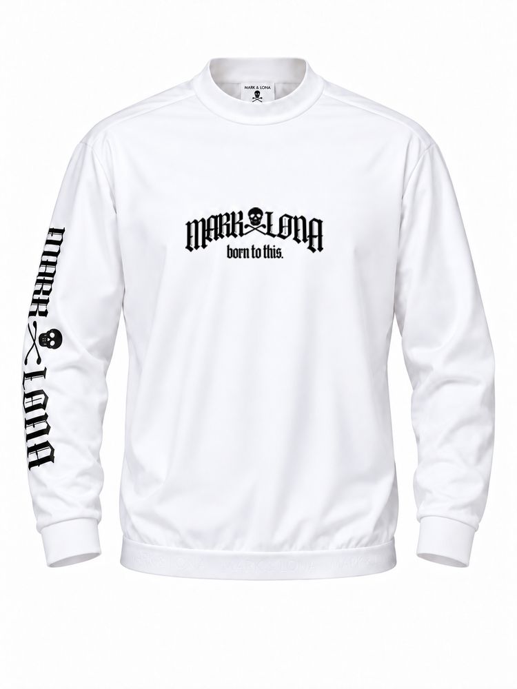 Fraktur Smooth Mock Neck | モックネック | ホワイト | メンズ | ゴルフウェア