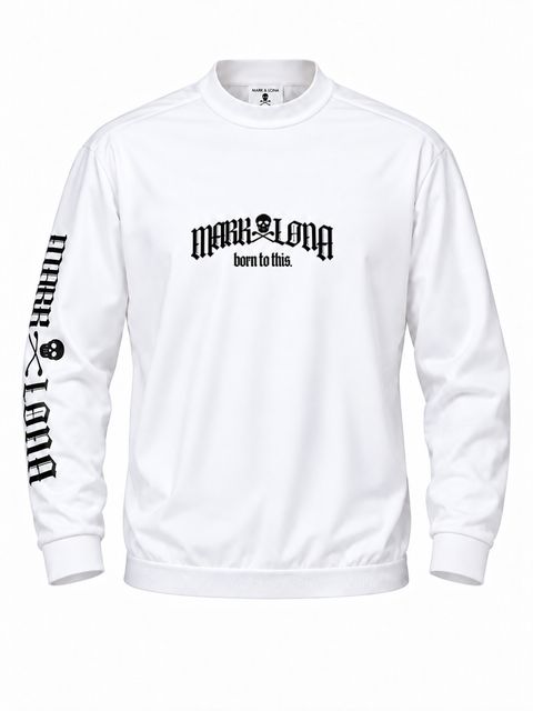 Fraktur Smooth Mock Neck | モックネック | ホワイト | メンズ | ゴルフウェア