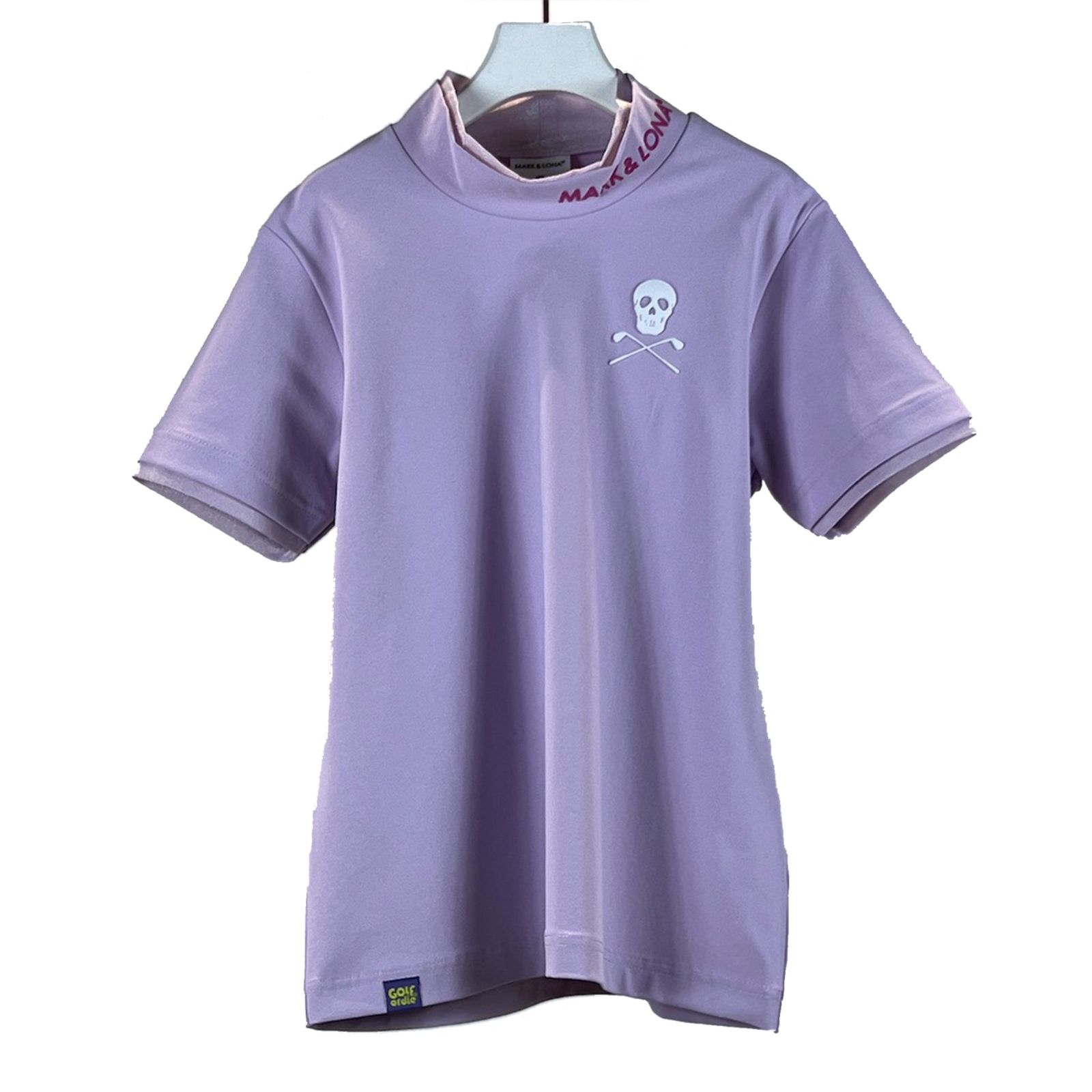 Ace Mock Neck Top | エース モック ネック トップ | 半袖 Tシャツ | レディース | ラベンダー