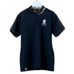 Ace Mock Neck Top | エース モック ネック トップ | 半袖 Tシャツ | レディース | ブラック