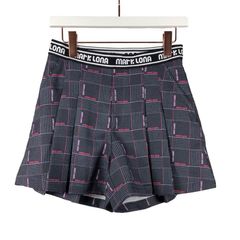 Demi Plaid Culotte | スカート | チャコールグレー | レディース | ゴルフウェア