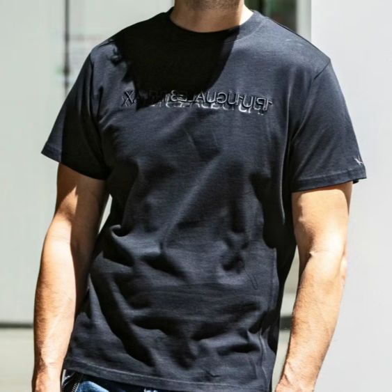 2重ロゴ半袖Tシャツ | Tシャツ | ブラック | メンズ