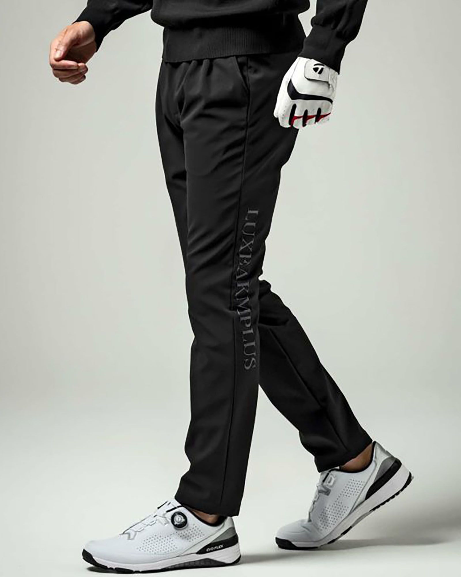 WINDPROOF LOGO SLACKS | 防風サイドロゴスラックスパンツ | ブラック | メンズ | ゴルフウェア