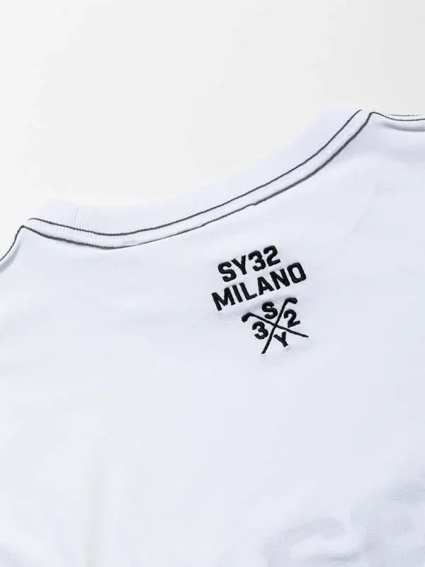 SY32-G MOCK TEE | モックネック Tシャツ | ホワイト | メンズ | ゴルフウェア