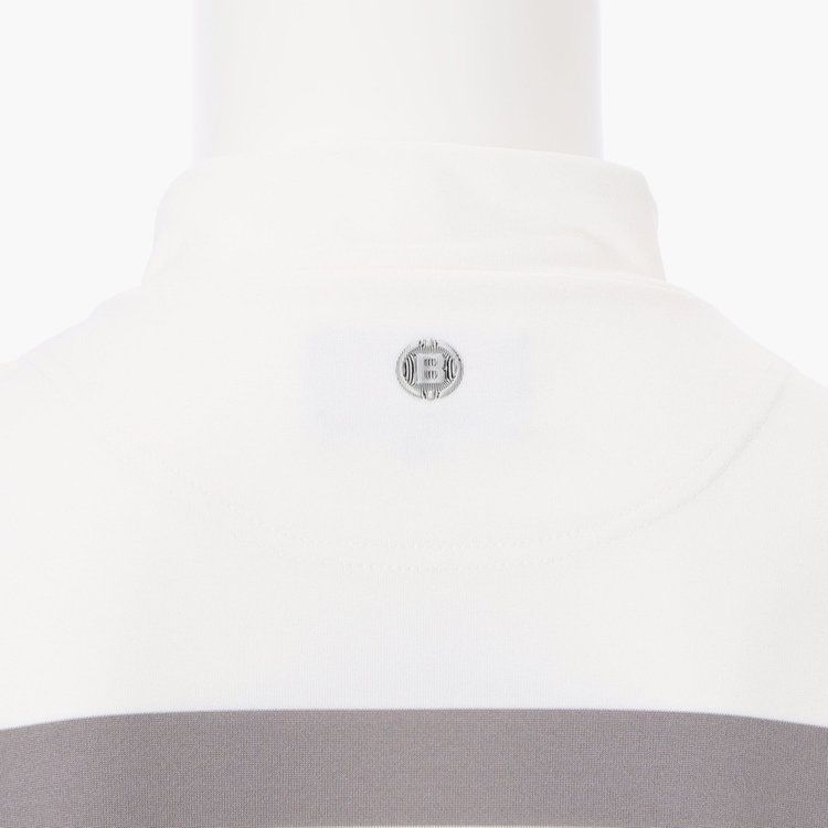 MEN’S PANEL STRIPE HIGHNECK （リラックスフィット） | ハイネックシャツ | ホワイト | メンズ | ゴルフウェア