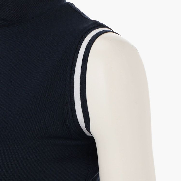 WOMENS TOUR NO SLEEVE HIGH NECK | ツアー ノースリーブ ハイネック | モックネック Tシャツ | ネイビー | レディース | ゴルフウェア