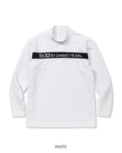 PIN BORDER MOCK SHIRTS | モックネック | ホワイト | メンズ | ゴルフウェア